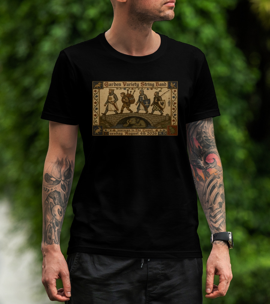 Garden Variety String Band Journeys To The Camel Richmond VA August 4 2026 A.D. T-Shirt