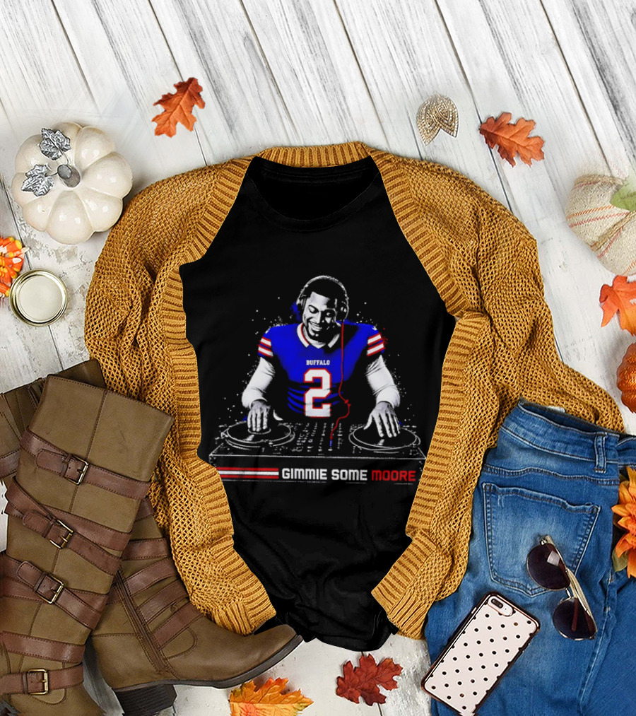 Buffalo Bills Player DJ Gimmie Some Moore Football Jersey T-Shirt