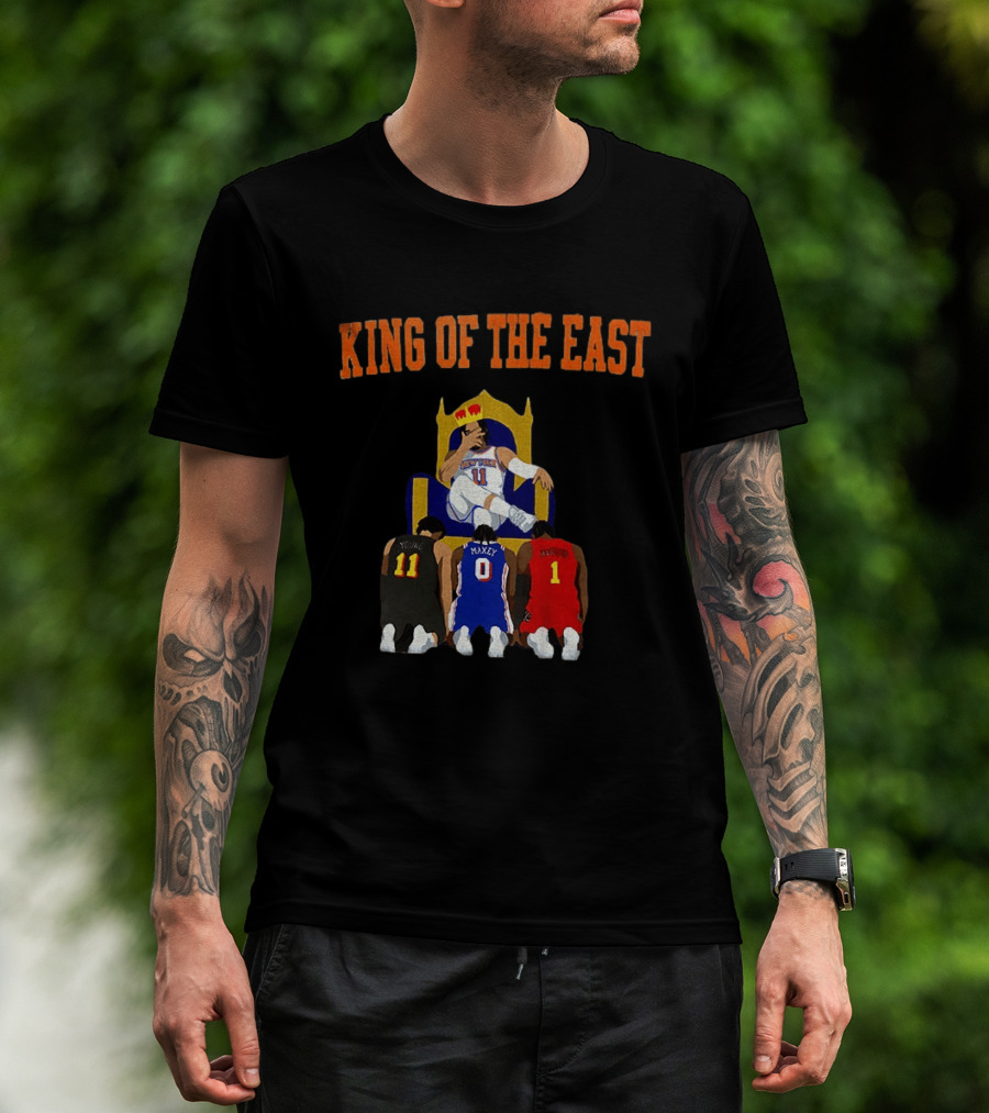 New York Knicks Jalen Brunson King Of The East NBA Basketball T-Shirt
