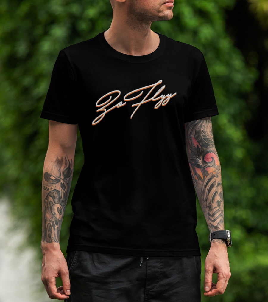 Go Flyy Script Bold Cursive T-Shirt