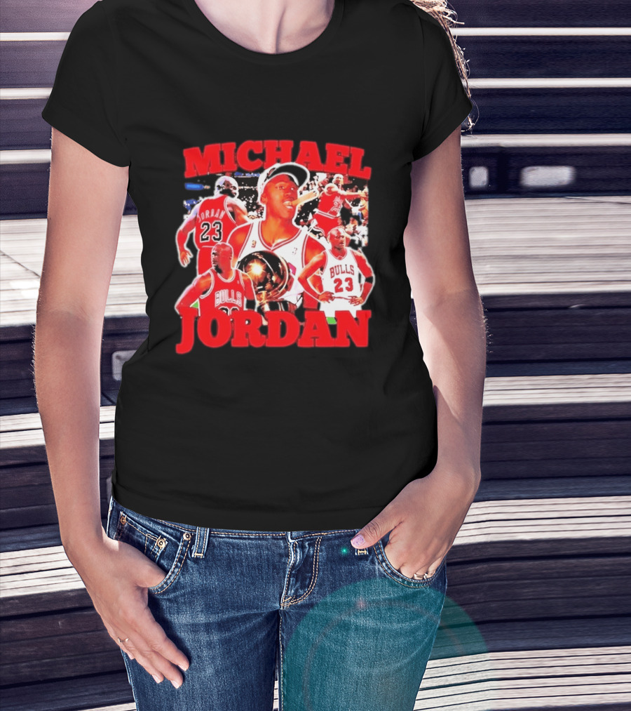Michael Jordan Chicago Bulls 23 Basketball Legend NBA Champion T-Shirt