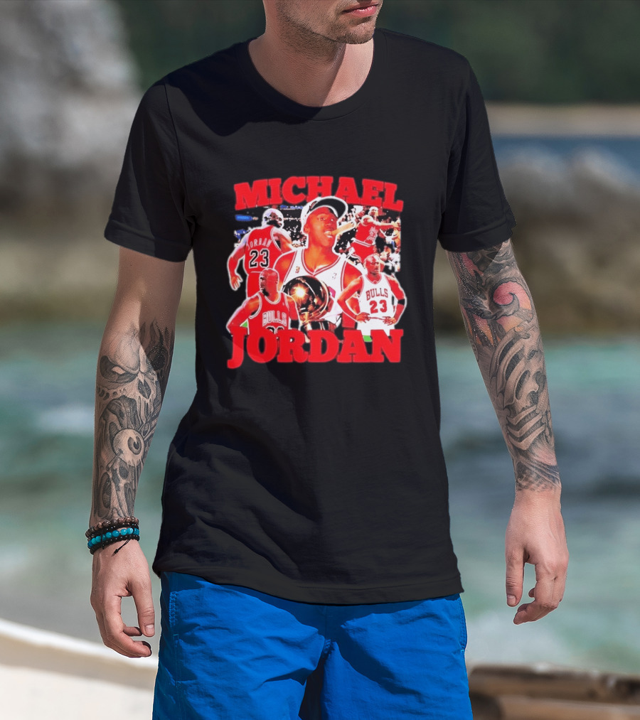 Michael Jordan Chicago Bulls 23 Basketball Legend NBA Champion T-Shirt