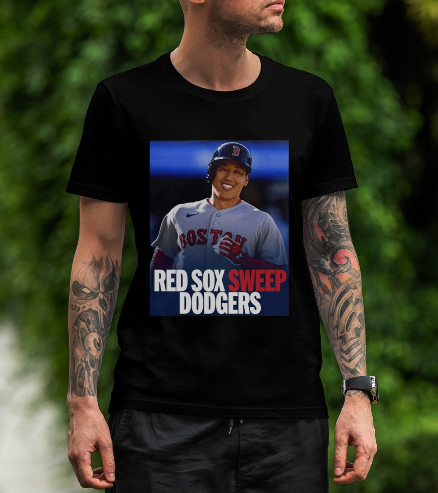 Boston Red Sox Sweep Dodgers Victory Celebration 2026 T-Shirt