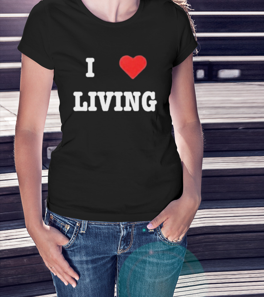 Mxdvs I Love Living Heart T-Shirt