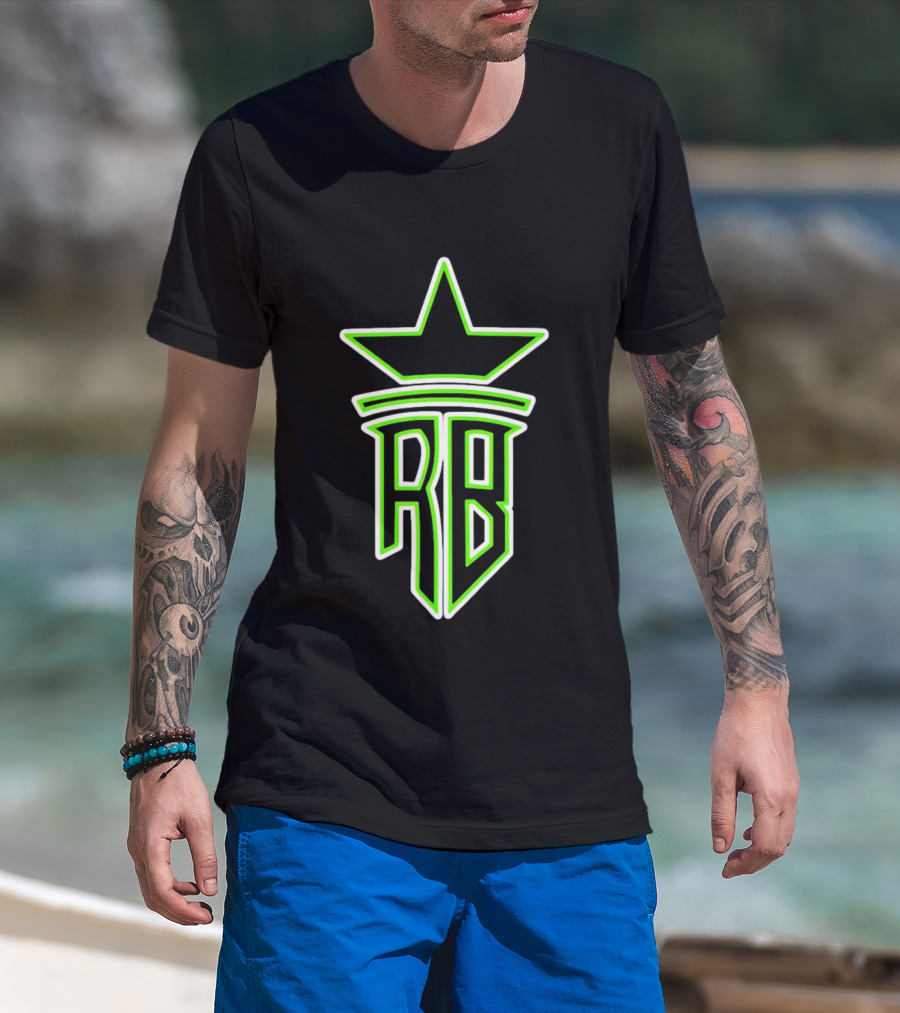 Roland Banks RB Star Logo Neon Green T-Shirt