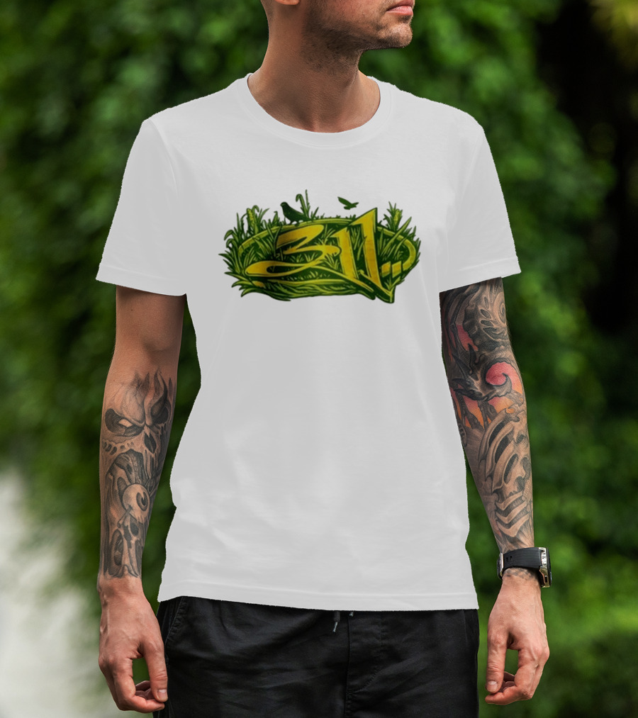 311 Band 2026 Summer Tour Green Nature T-Shirt