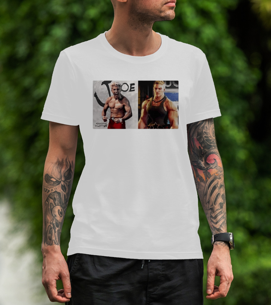 Joe Alexander Volkanovski Crossover MMA Fighter And Game Character Image T-Shirt