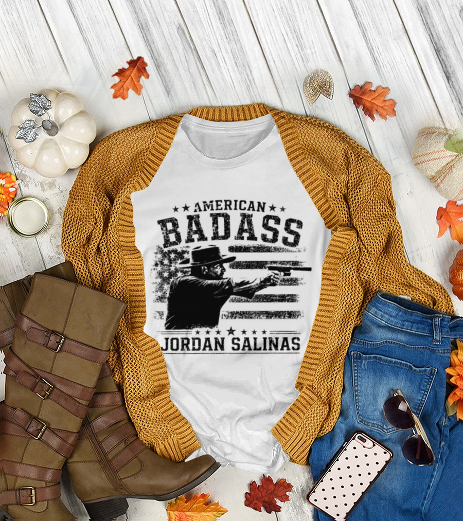 American Badass Jordan Salinas True Patriot USA Flag T-Shirt