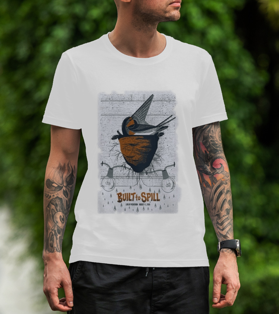 Built To Spill Live At Pickathon August 1 2 2026 Bird And Nest T-Shirt