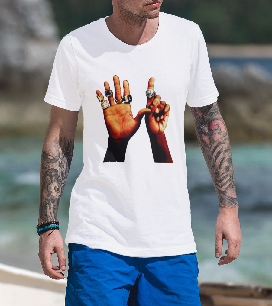 Carlos Alcaraz Championship Rings NBA Jordan Rolex Iconic Hands T-Shirt