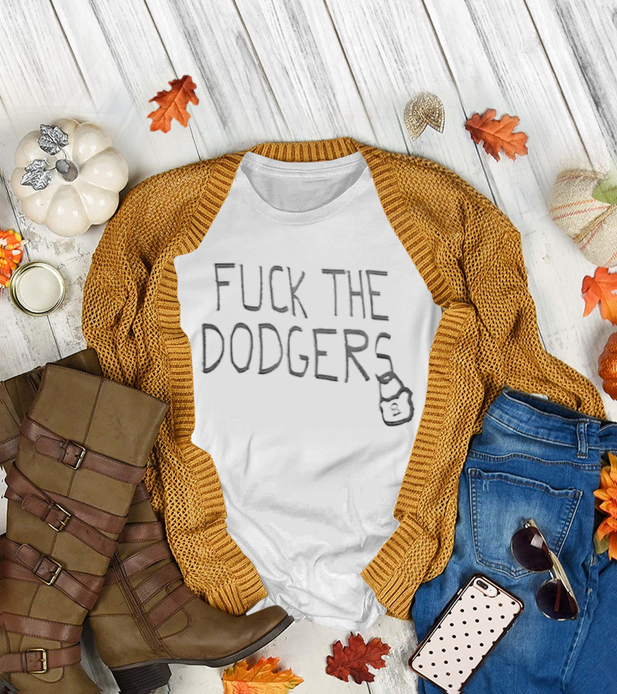 Fuck The Dodgers Cubs Vs Dodgers Baseball Match T-Shirt