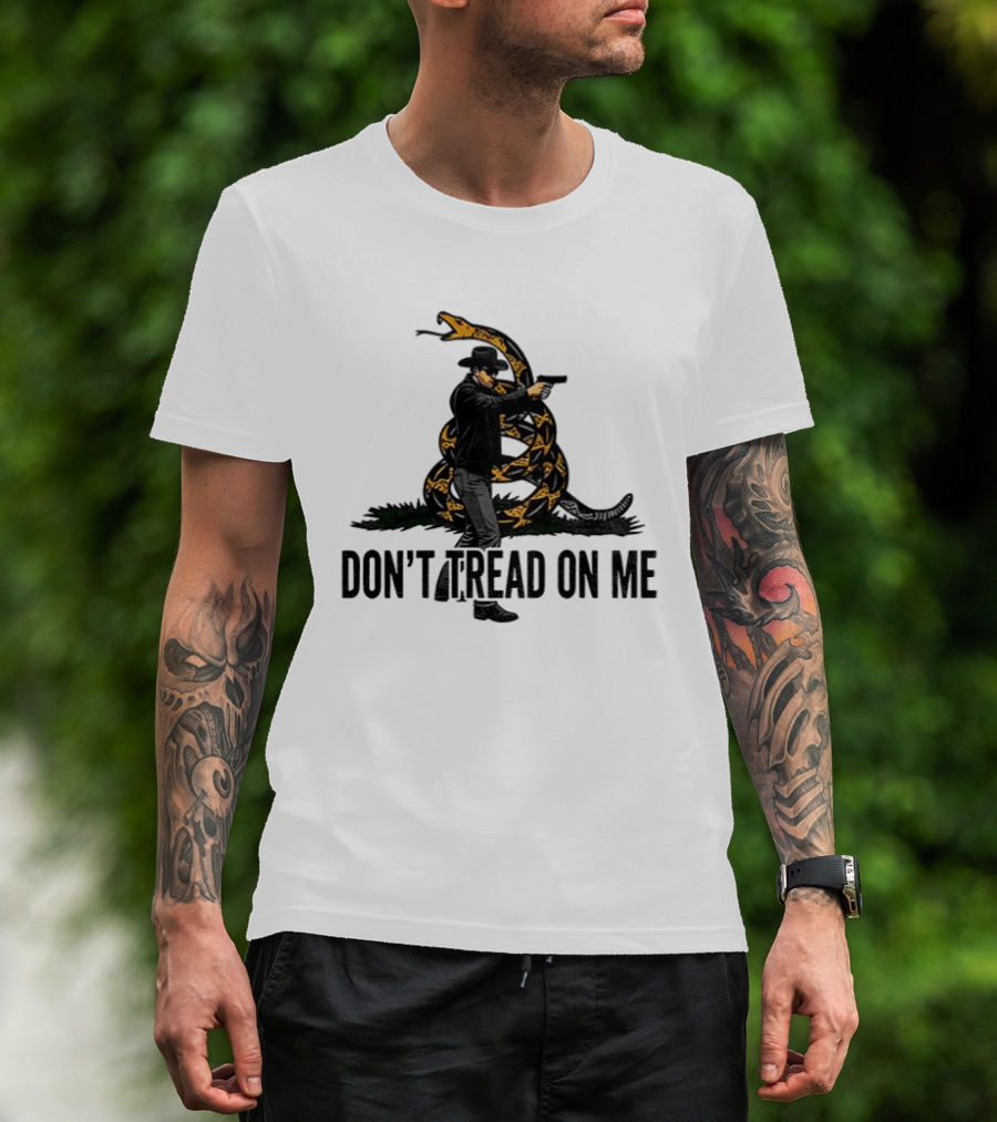 Jordan Salinas Don't Tread On Me Cowboy Snake Stand America T-Shirt