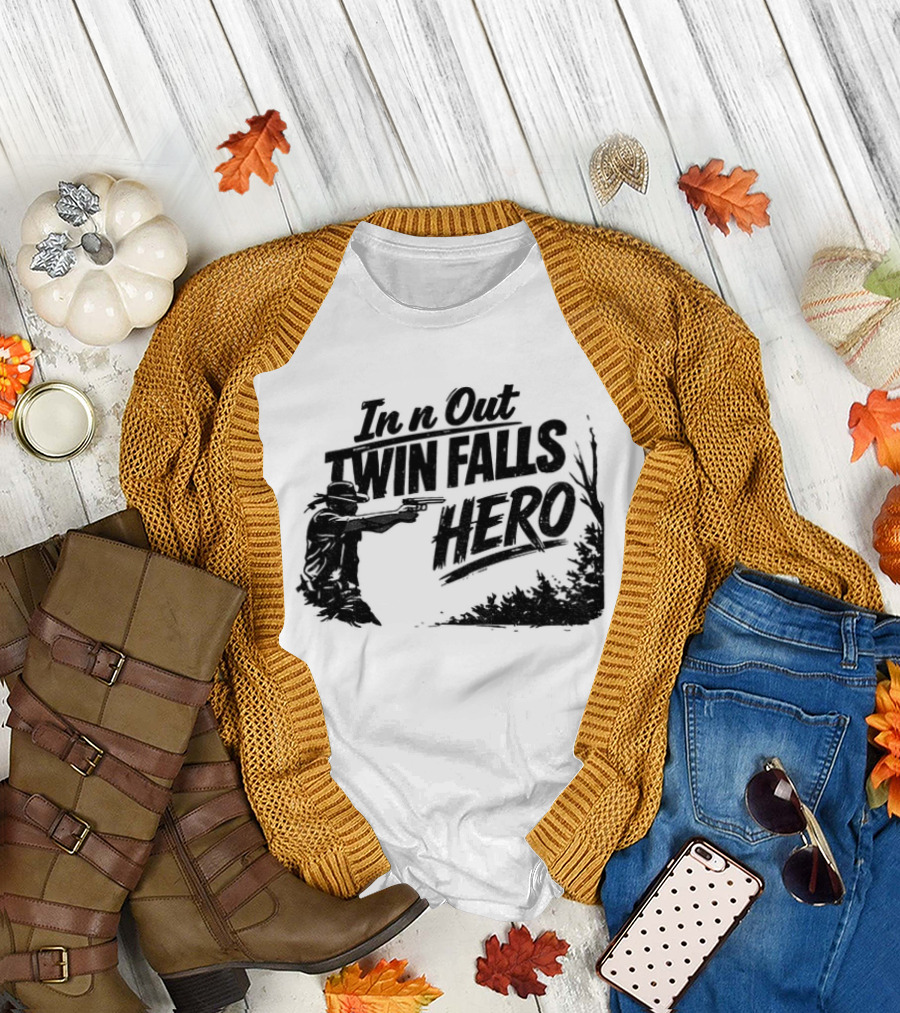 Jordan Salinas In N Out Twin Falls Hero Idaho Political T-Shirt