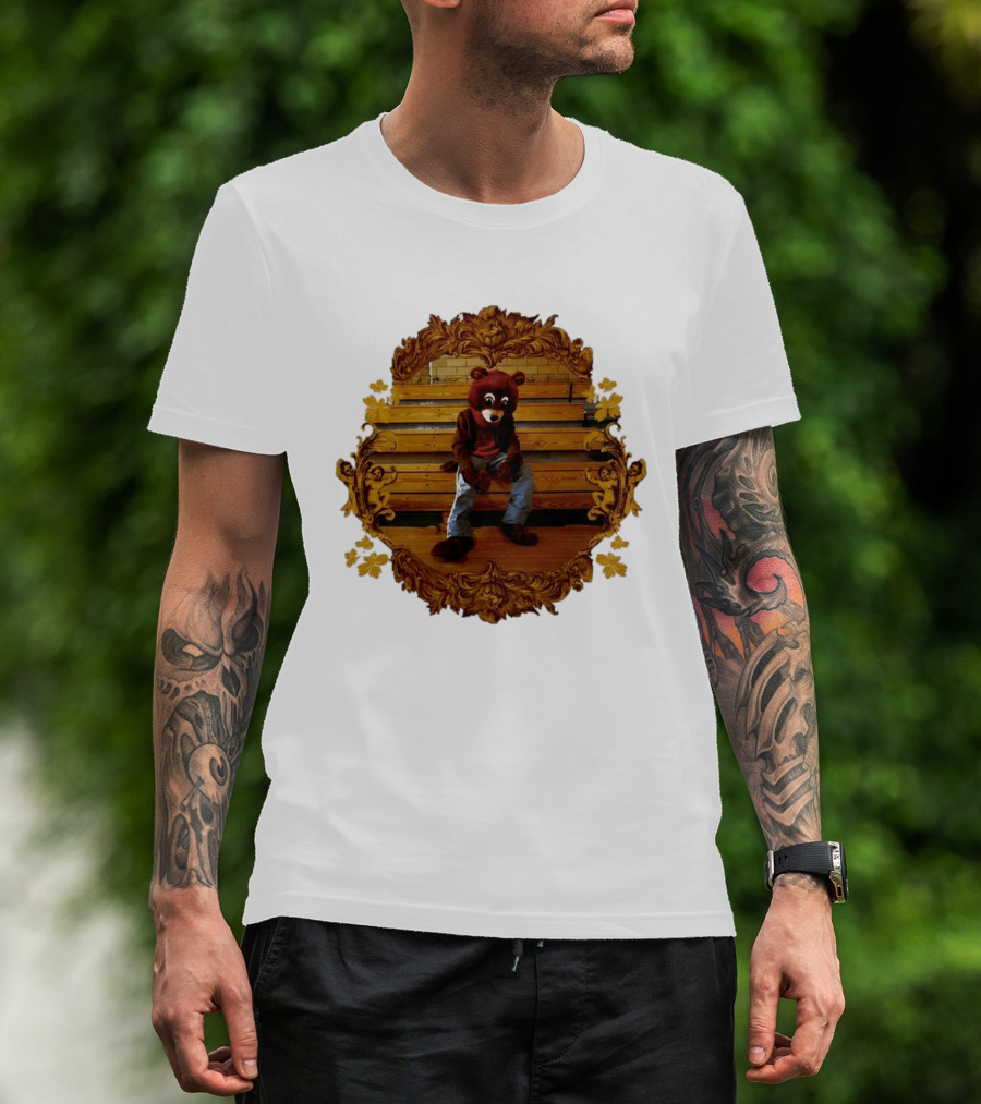 Kanye West The College Dropout Bear Seated In Ornate Frame T-Shirt