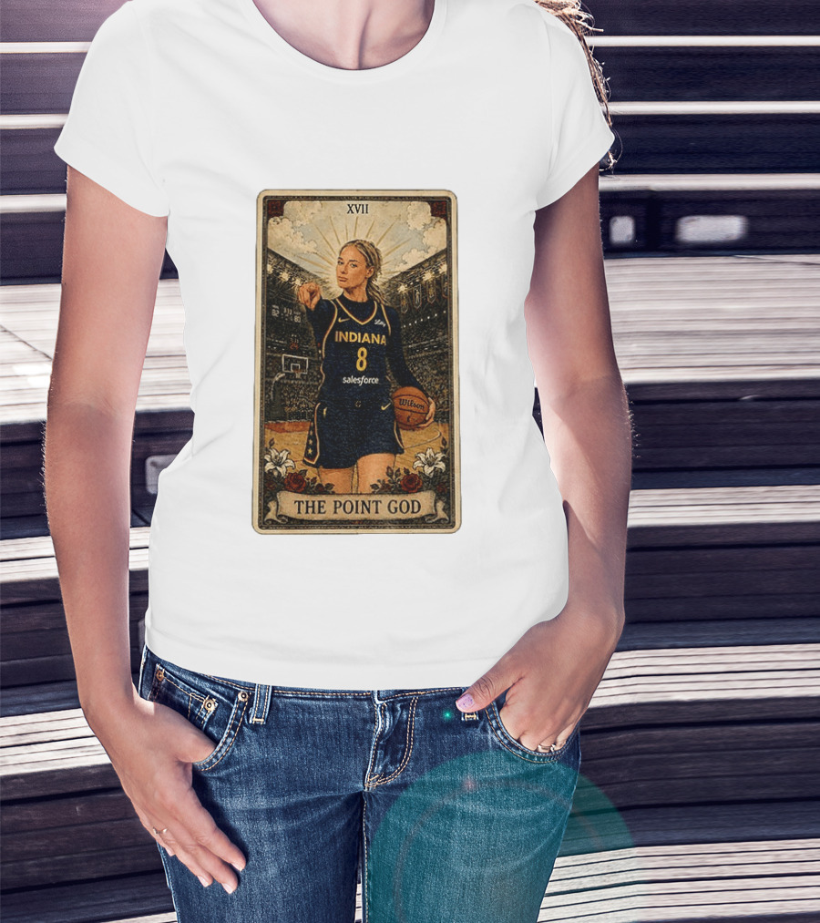 Sophie Cunningham Indiana The Point God XVII Tarot Card Basketball 8 T-Shirt