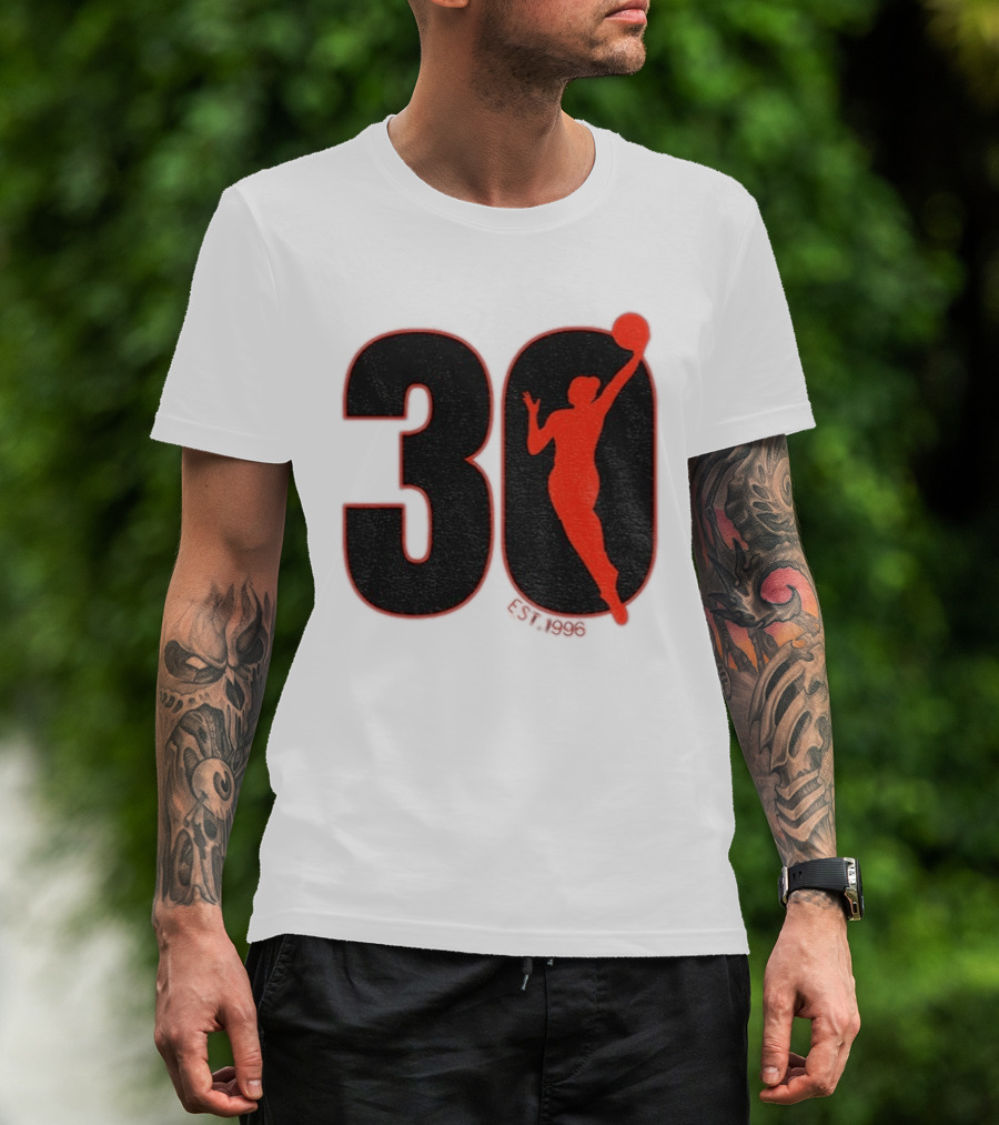 WNBA 30th Anniversary 1996 Basketball Player T-Shirt