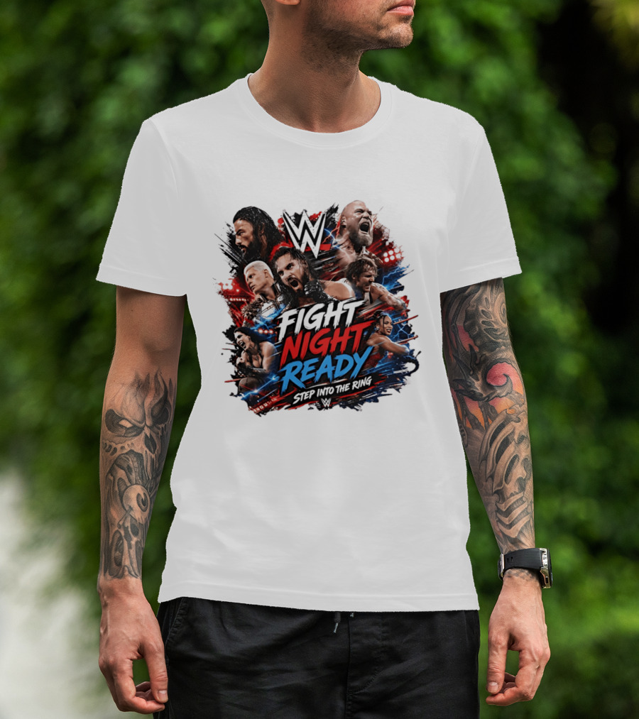 WWE Fight Night Ready Step Into The Ring SummerSlam Superstars T-Shirt