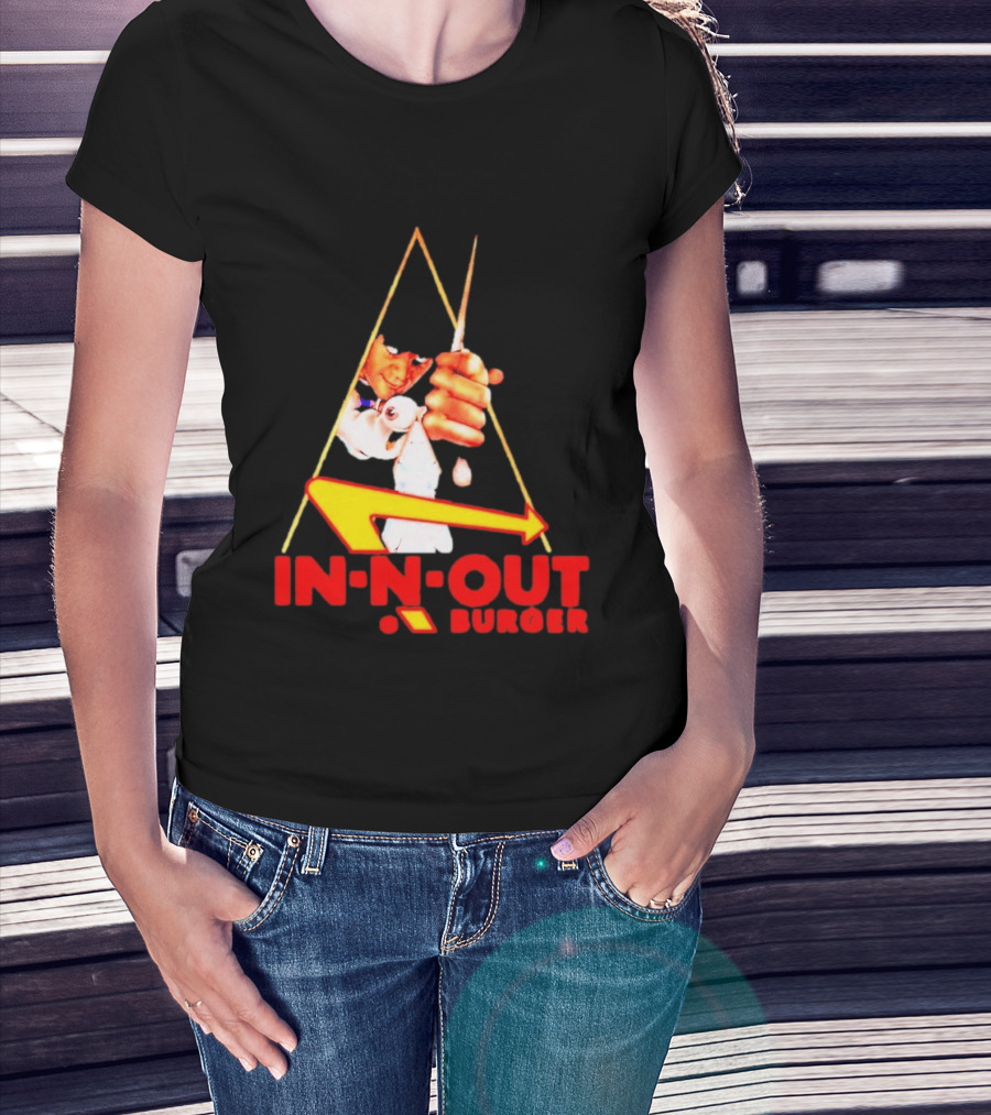 A Work Orange In N Out Burger Logo Mashup T-Shirt