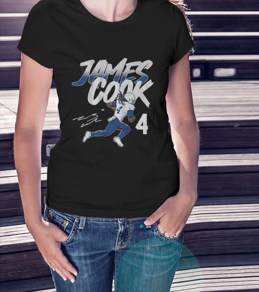 James Cook 4 Buffalo Bills Football Player Athlete T-Shirt