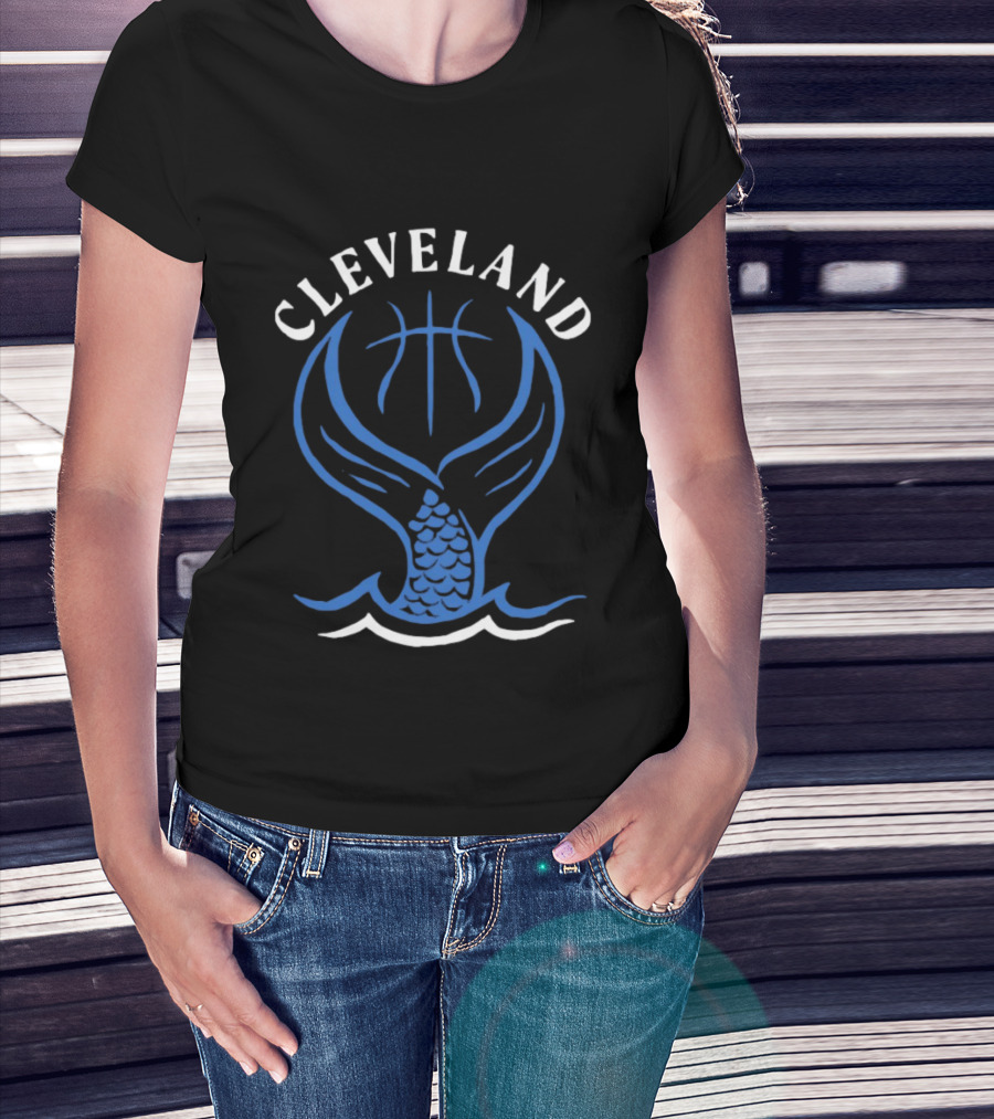 Cleveland Basketball Waves Women's Team Aquatic Spirit T-Shirt