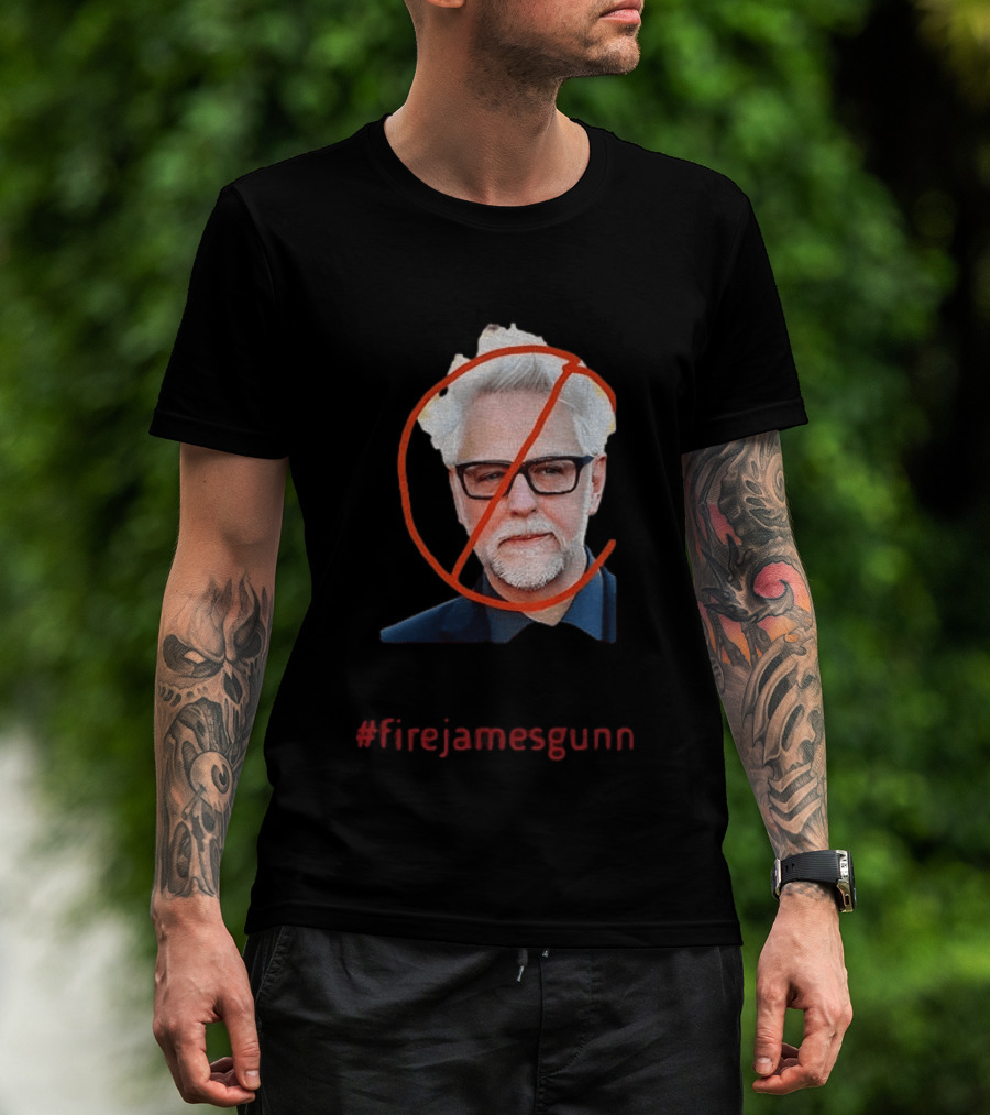 Firejamesgunn Protest James Gunn Director Criticism Controversy T-Shirt