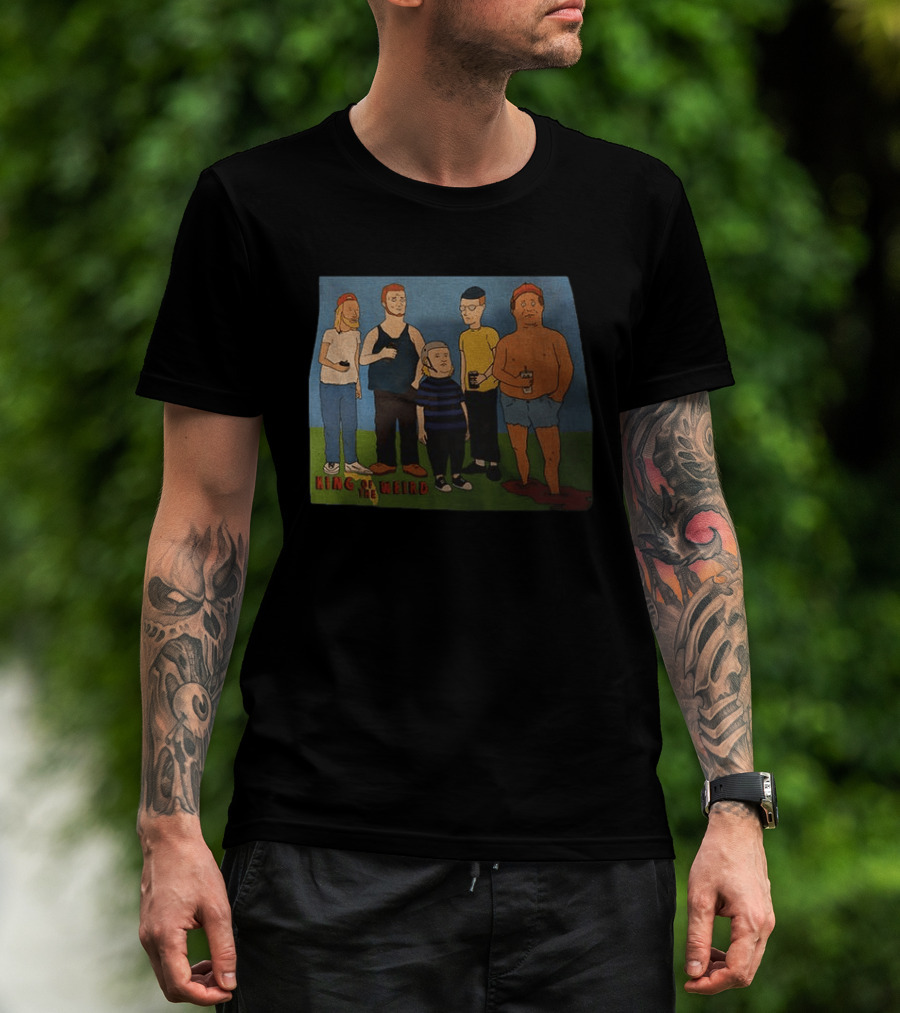 King Of The Weird King Of The Hill Characters Holding Drinks T-Shirt