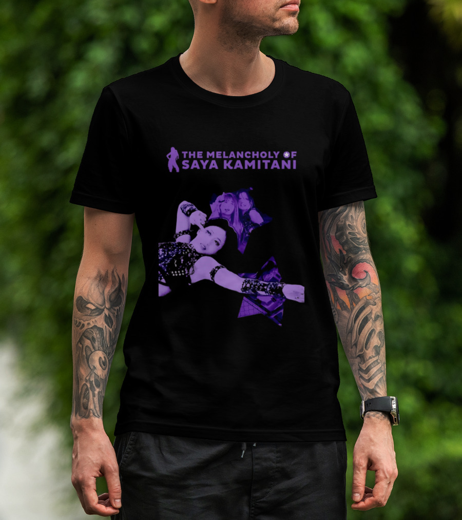 The Melancholy Of Saya Kamitani Purple Aesthetic T-Shirt