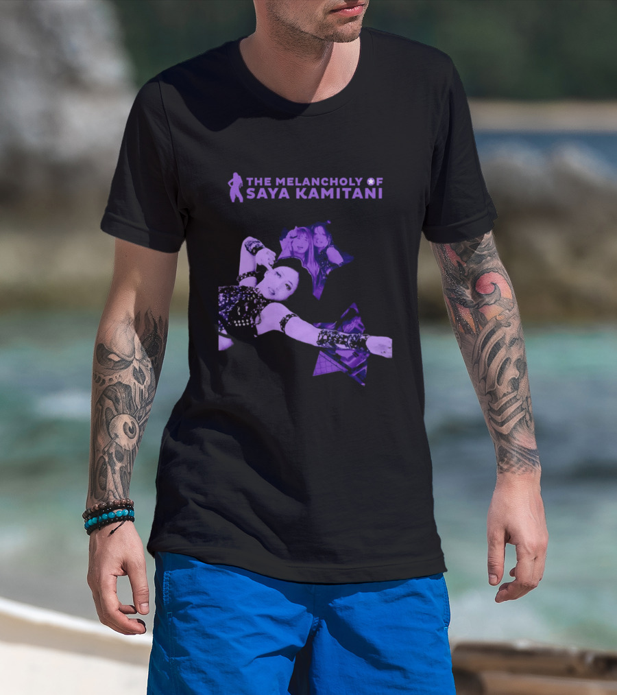 The Melancholy Of Saya Kamitani Purple Aesthetic T-Shirt