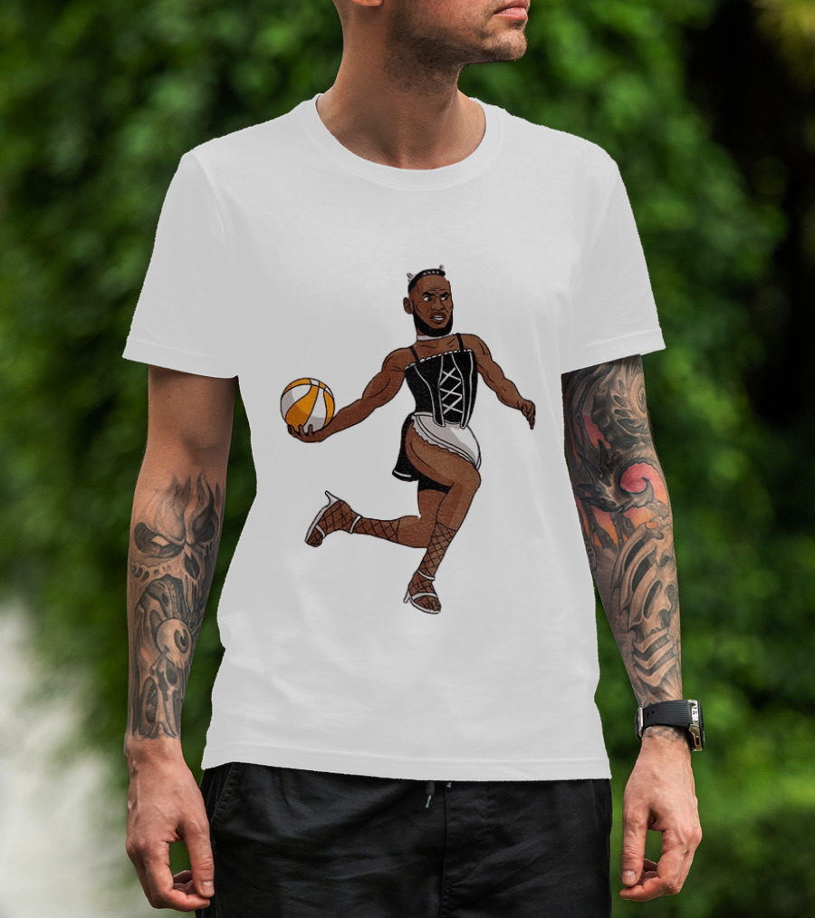 LeBron James Maid Outfit Basketball Crossover WNBA Fantasy T-Shirt