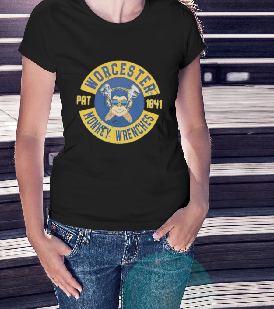 Worcester Pat 1841 Monkey Wrenches Monkey T-Shirt