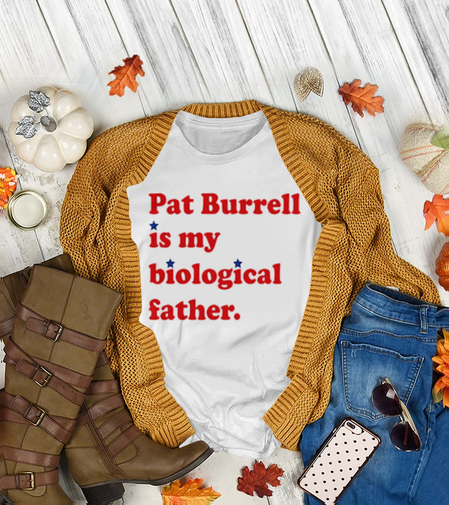 Pat Burrell Is My Biological Father Red Blue Star Dots T-Shirt