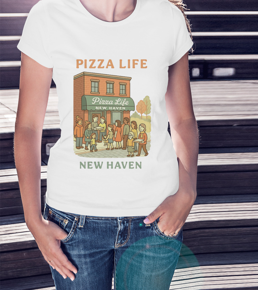 Pizza Life New Haven Family Gathering At Pizzeria T-Shirt