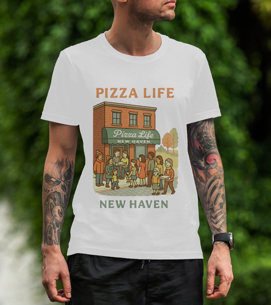 Pizza Life New Haven Family Gathering At Pizzeria T-Shirt