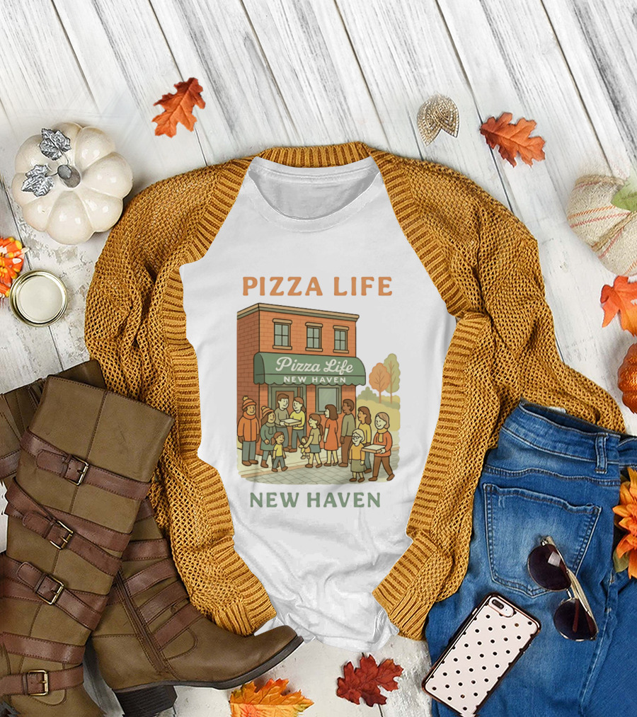 Pizza Life New Haven Family Gathering At Pizzeria T-Shirt