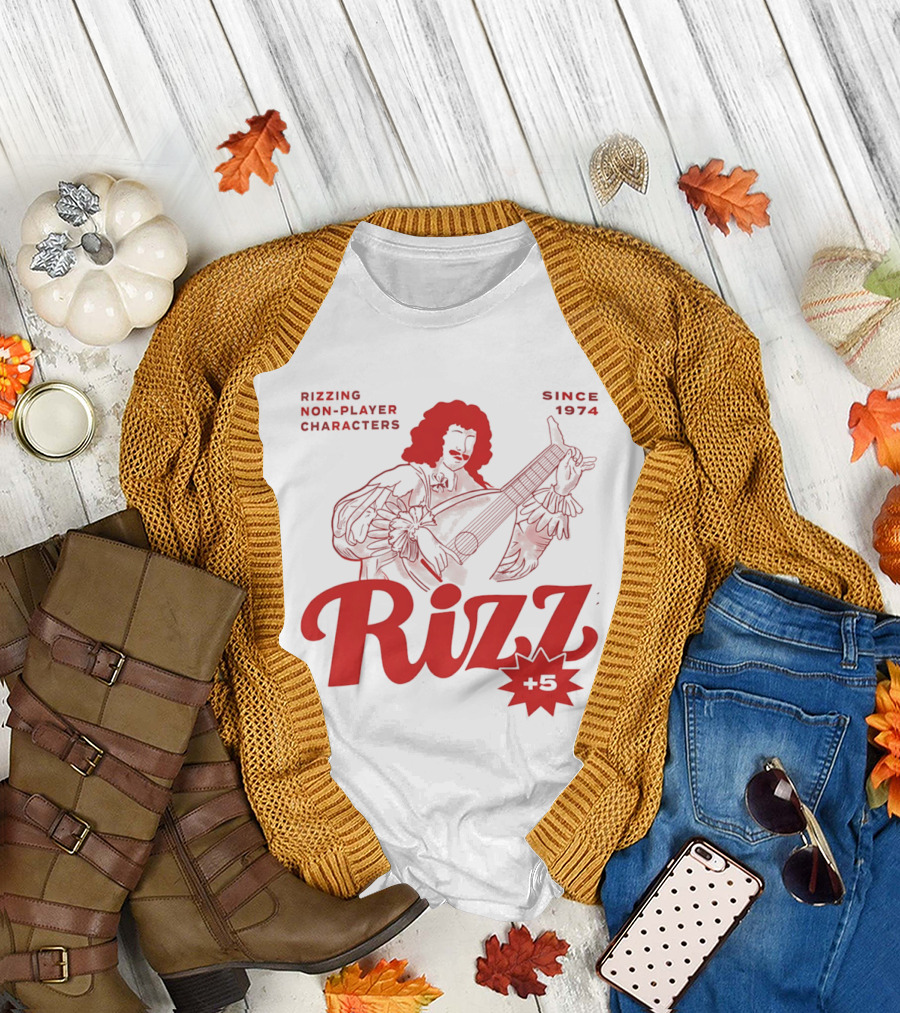 Rizzing Non Player Characters Since 1974 Rizz +5 Bard T-Shirt