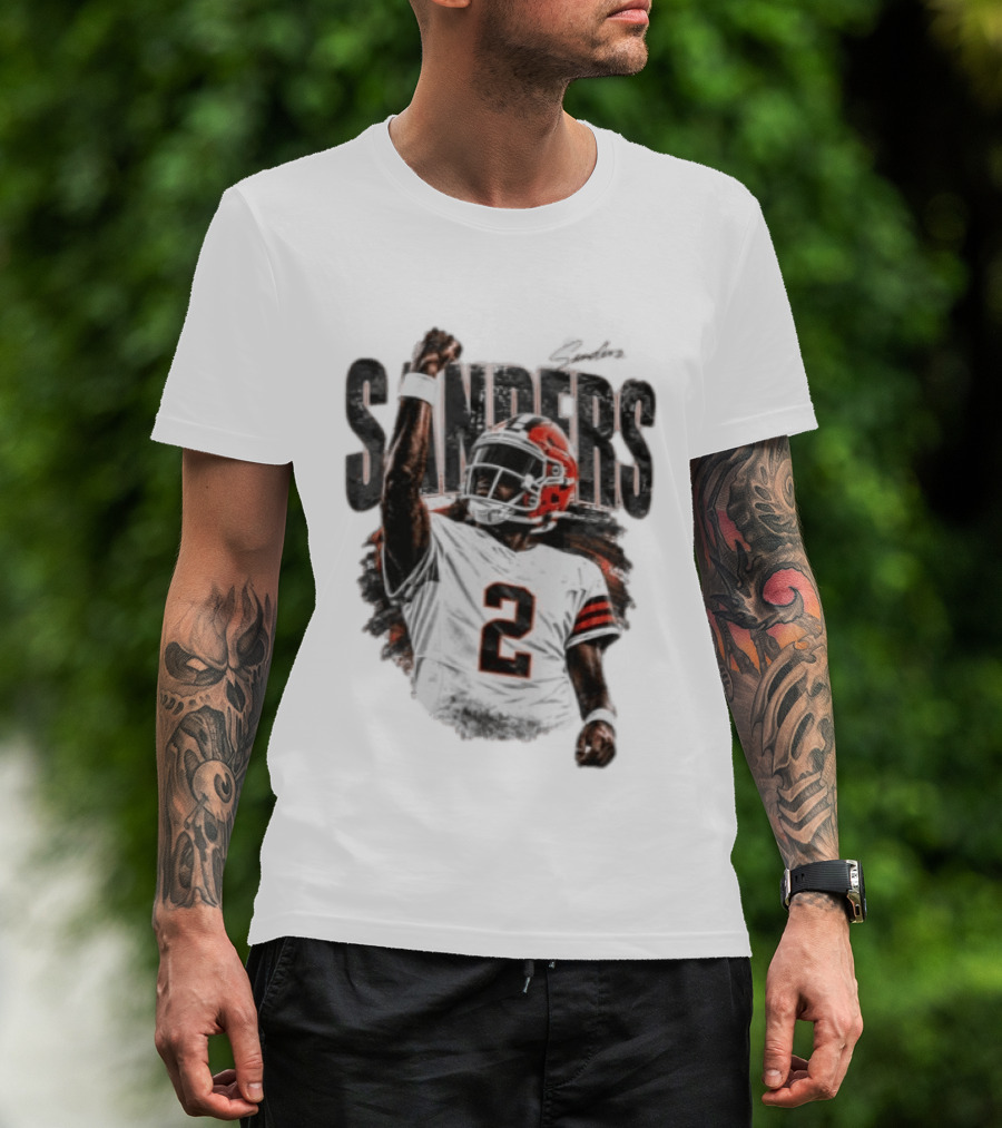 Sanders 2 Colorado Buffaloes Jersey Football Player T-Shirt