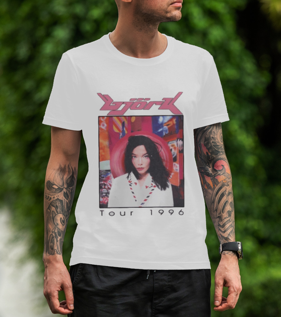 Björk Tour 1996 Post Icelandic Singer T-Shirt