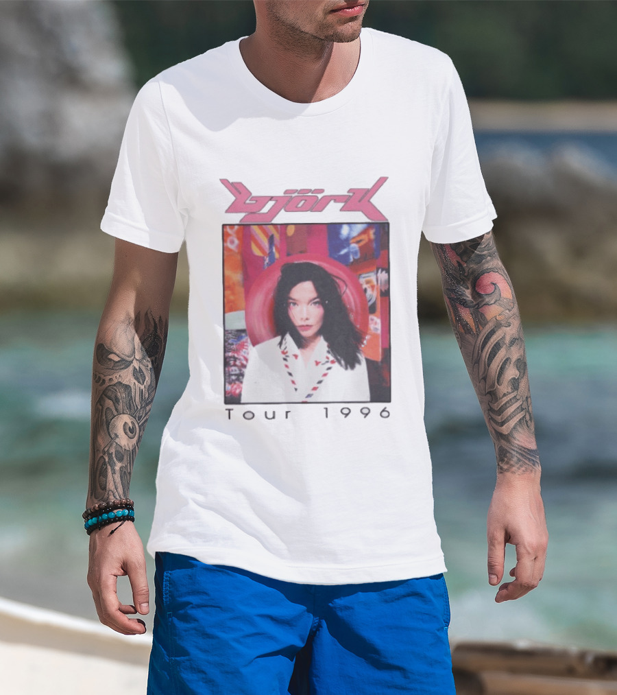 Björk Tour 1996 Post Icelandic Singer T-Shirt