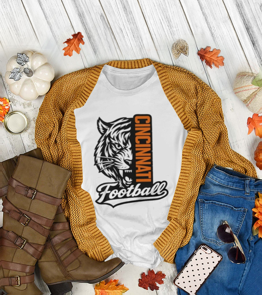 Cincinnati Football Tiger Tiger Iconic Team T-Shirt