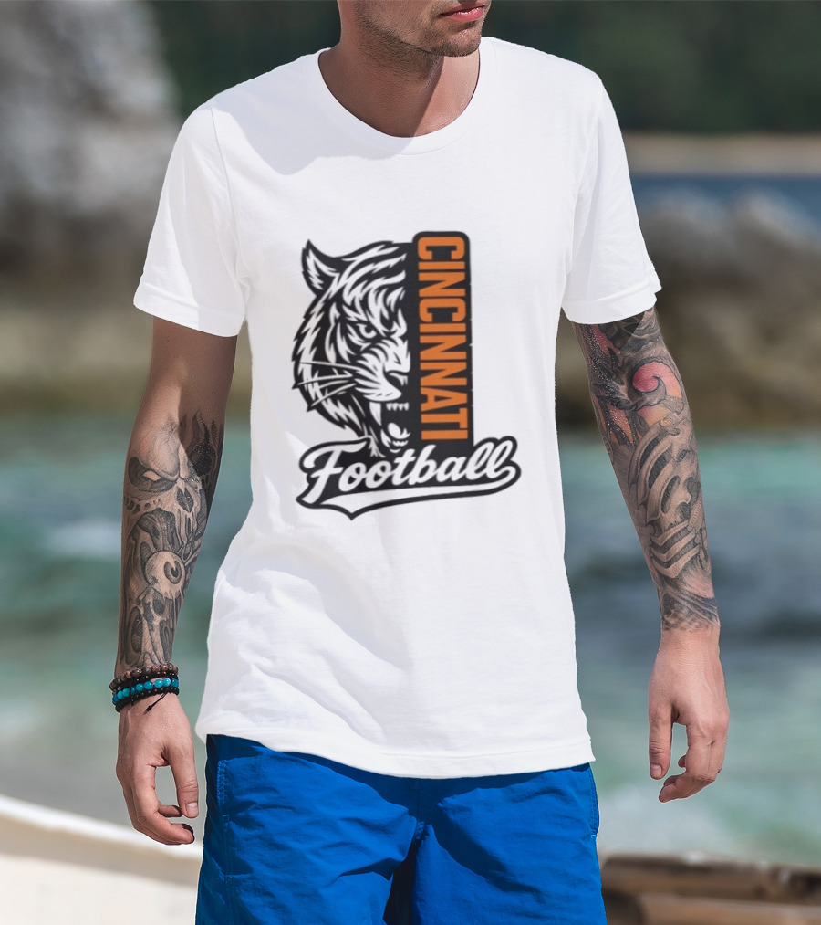 Cincinnati Football Tiger Tiger Iconic Team T-Shirt