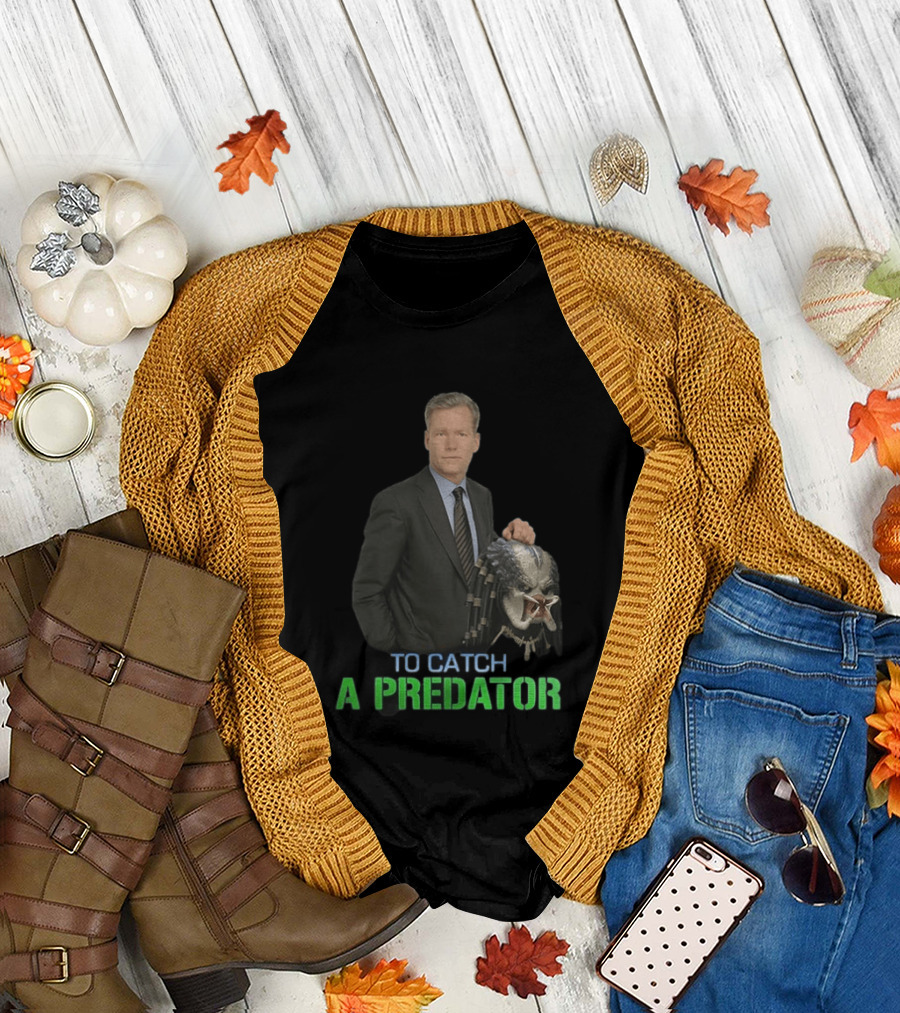 To Catch A Predator Chris Hansen Meme With Predator Mask T-Shirt