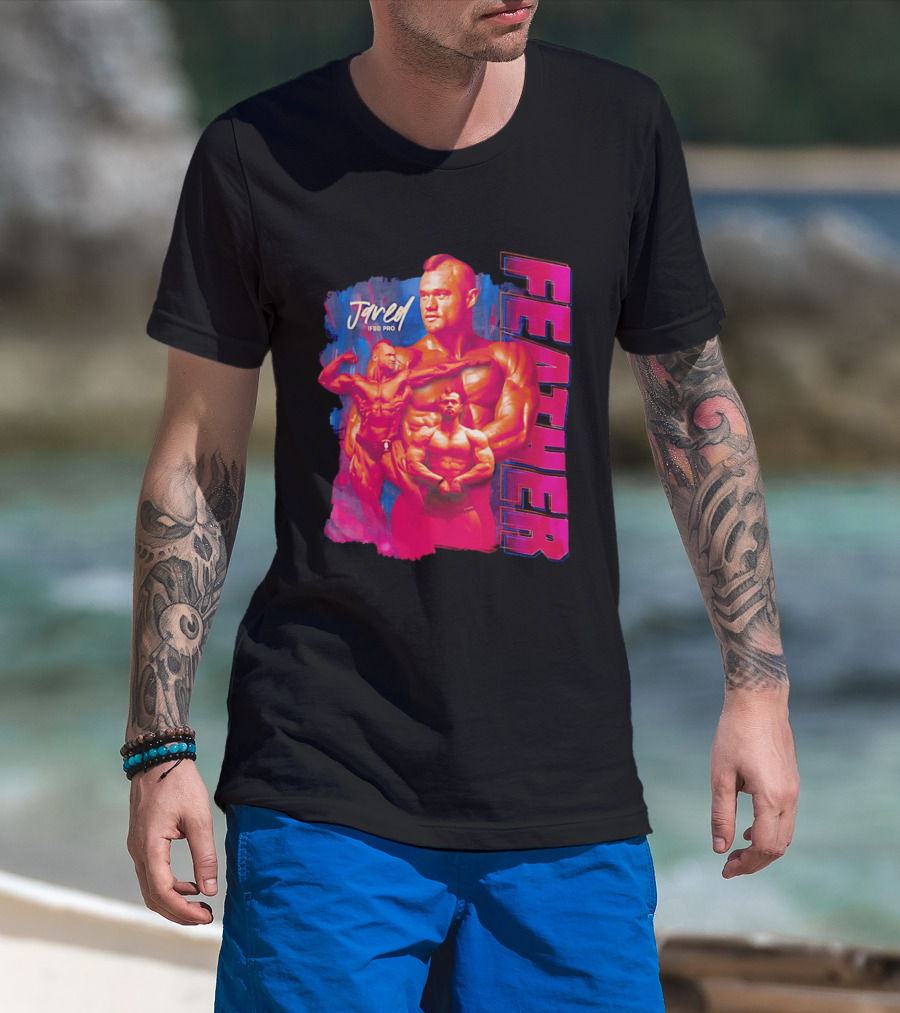 Jared Feather IFBB Pro Bodybuilding Champion Bold Visual T-Shirt