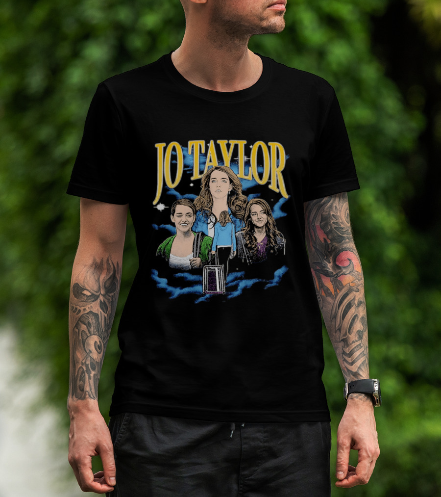 Jo Taylor Collage With Scenes And Luggage T-Shirt