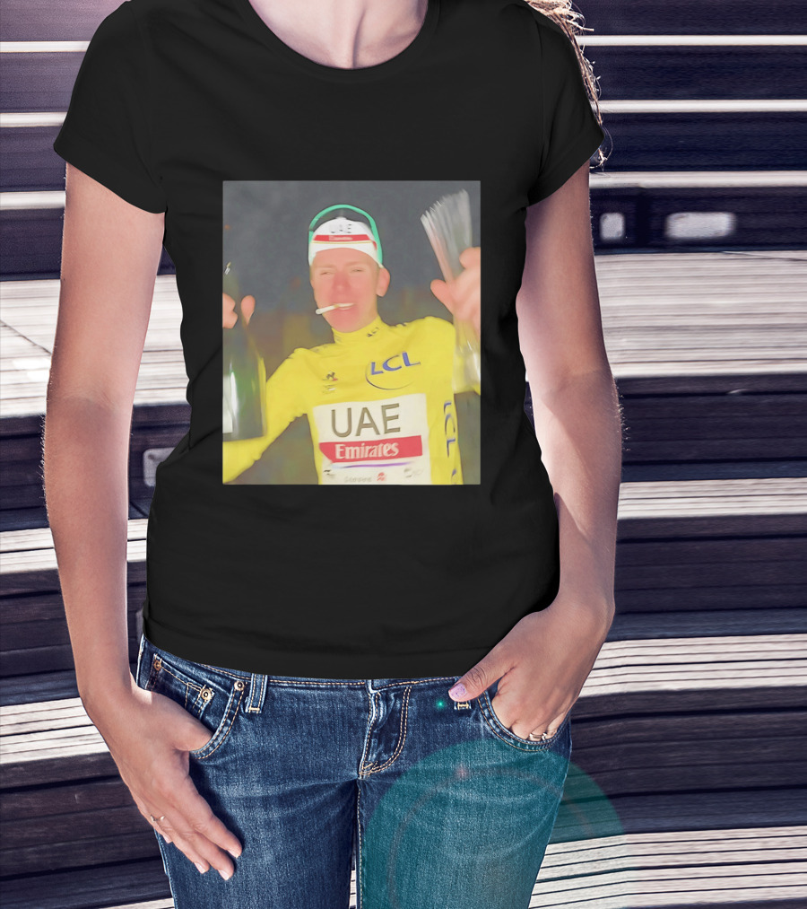 UAE Emirates LCL Tour De France Winner Celebrating T-Shirt