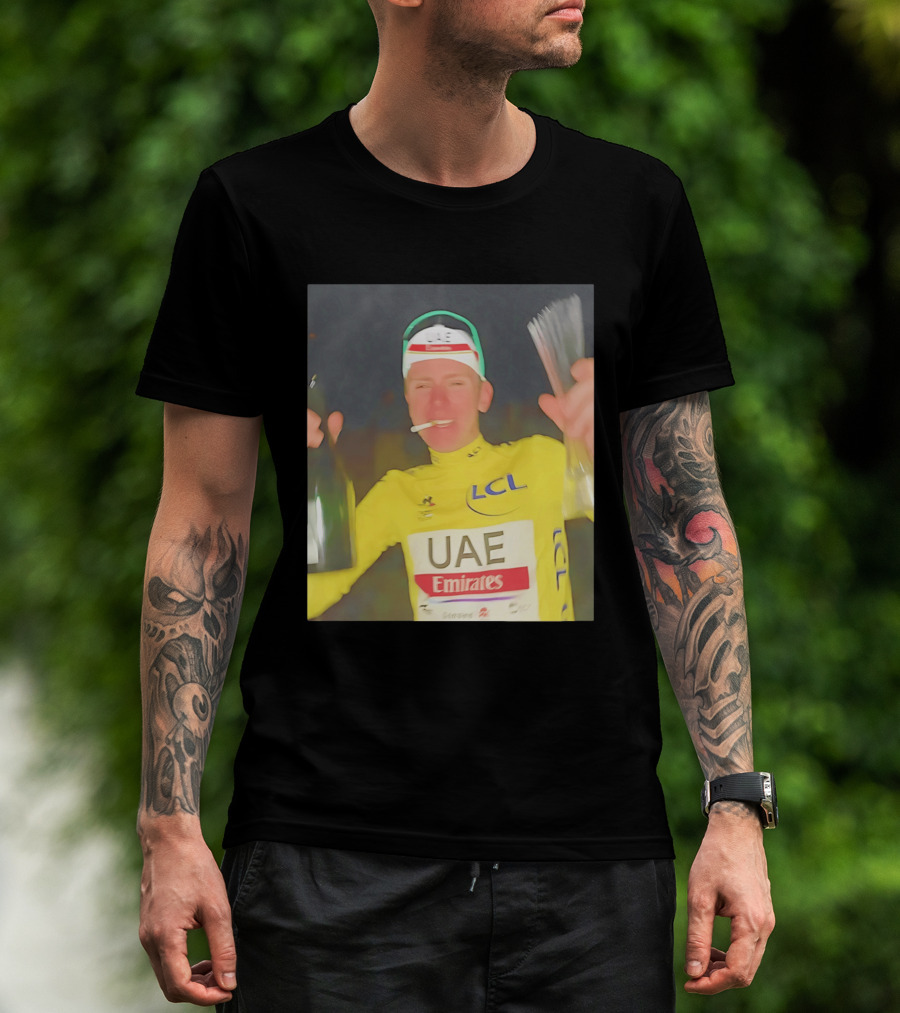 UAE Emirates LCL Tour De France Winner Celebrating T-Shirt