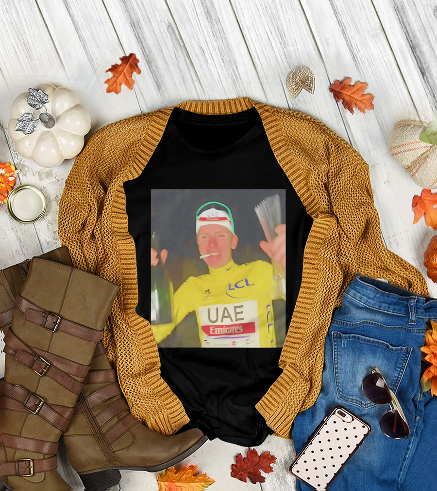 UAE Emirates LCL Tour De France Winner Celebrating T-Shirt