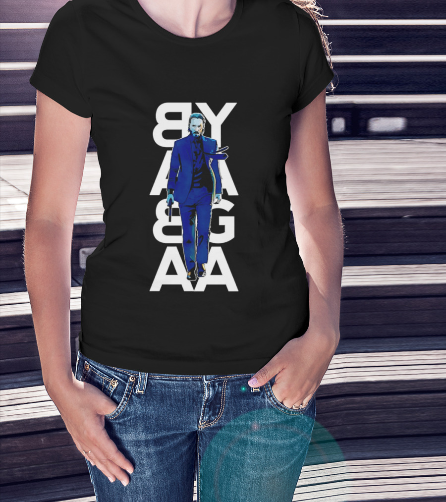 John Wick Baba Yaga Blue Suit Walking Gun T-Shirt