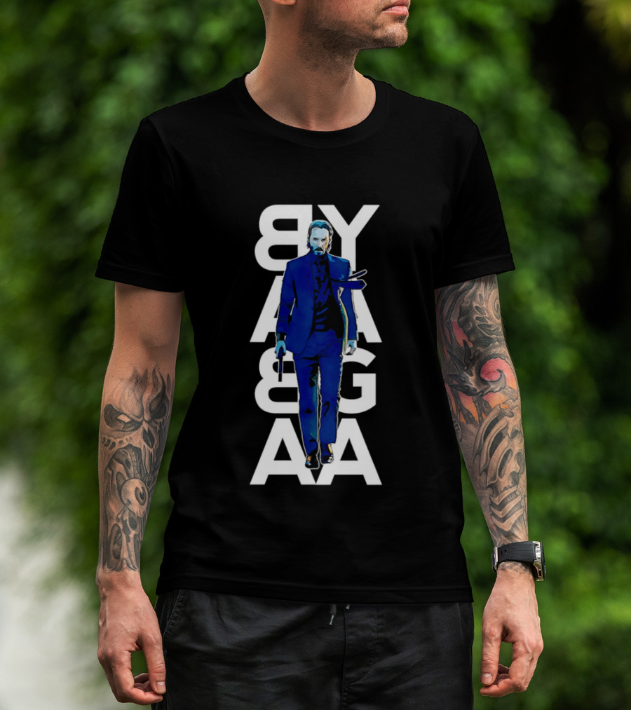 John Wick Baba Yaga Blue Suit Walking Gun T-Shirt