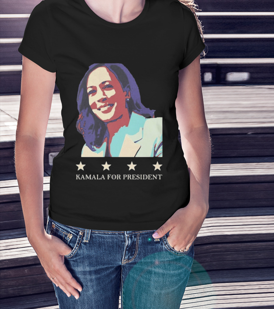 Kamala For President Pop Political Four Star T-Shirt