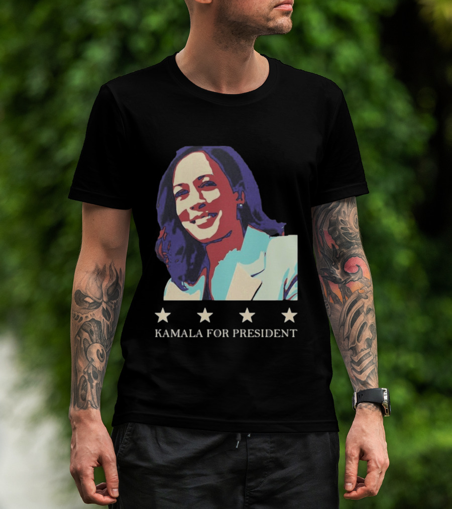 Kamala For President Pop Political Four Star T-Shirt